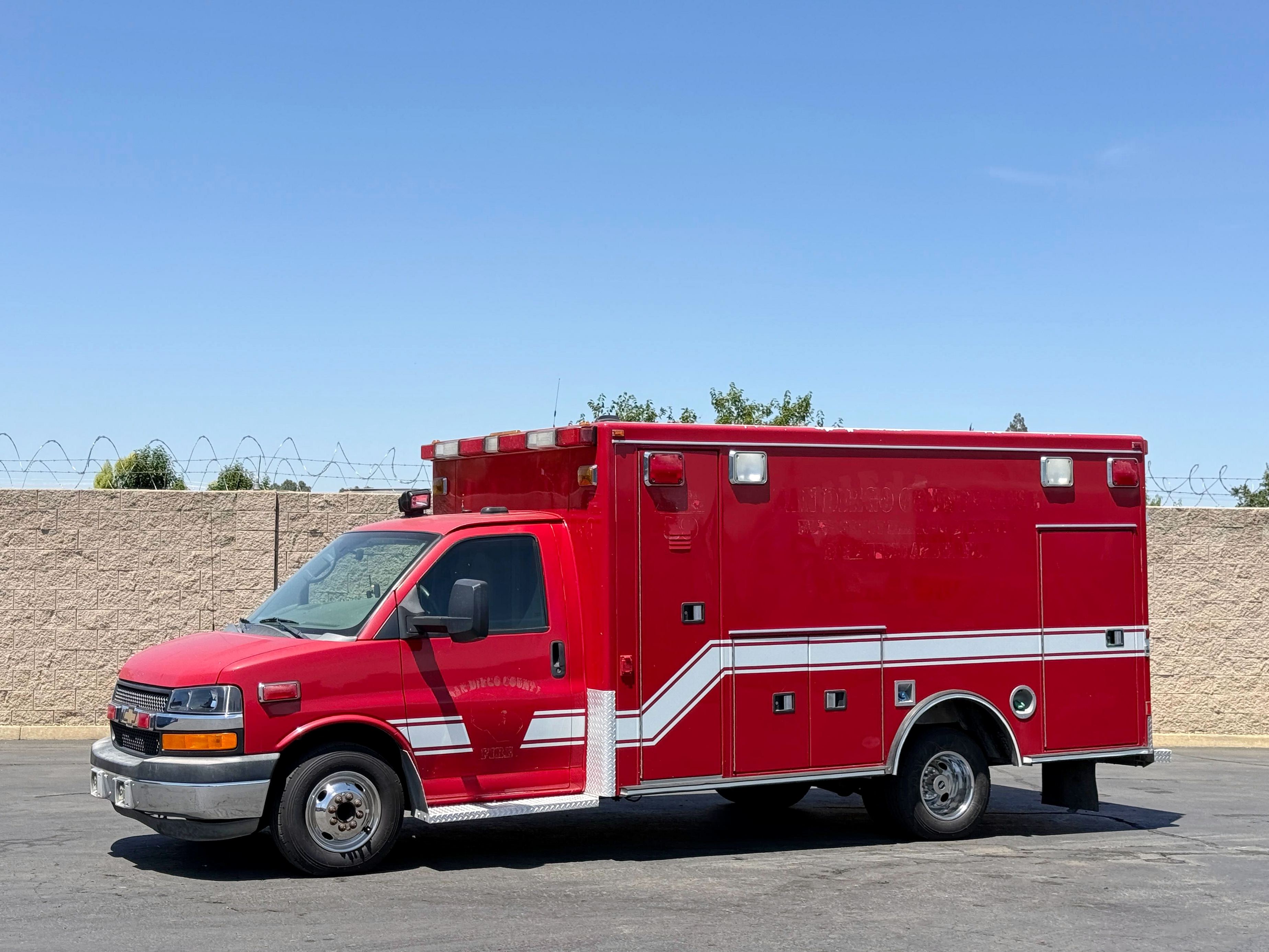 2013 Wheeled Coach Chevrolet Express Type III Ambulance